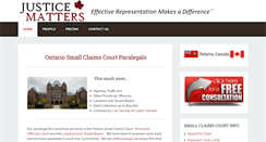 Desktop Screenshot of justicematters.ca