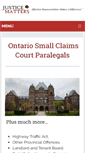 Mobile Screenshot of justicematters.ca